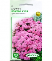 Изображение товара Семена цветов Агератум Роуз Минк (Розовый шар) 